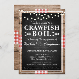 Crawfish Boil Rustic Engagement Party