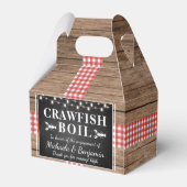 Crawfish Boil Rustic Lobster Engagement Party Bedankdoosjes (Achterkant)