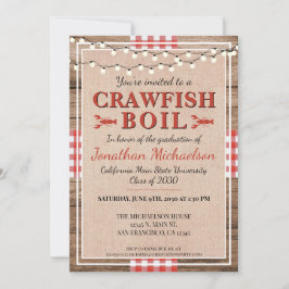 Crawfish Boil Rustic University College Afstuwing Kaart