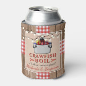 Crawfish Boil Rustige Couples Engagement Party Blikjeskoeler (Blikje Voorkant)