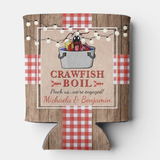 Crawfish Boil Rustige Couples Engagement Party Blikjeskoeler (Achterkant)