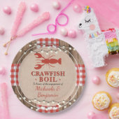 Crawfish Boil Rustige Couples Engagement Party Papieren Bordje (Feest)