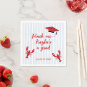 Crawfish Boil Scribble Klasse van 2025 Afstuderen Servet (Insitu)