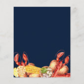 Crawfish Boil Script Engagement Party Invitation (Achterkant)