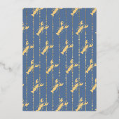 Crawfish Boil Seafood Blue Engagement Party Folie Uitnodiging (Achterkant)