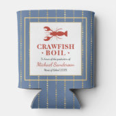 Crawfish Boil Seafood Blue Graduation Party Blikjeskoeler (Achterkant)