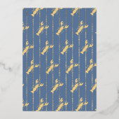 Crawfish Boil Seafood Blue Graduation Party Folie Uitnodiging (Achterkant)