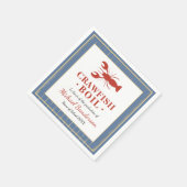 Crawfish Boil Seafood Blue Graduation Party Servet (Hoek)