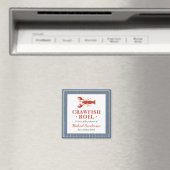 Crawfish Boil Seafood Blue Graduor Party Favor Magneet (Insitu (Vaatwasser))