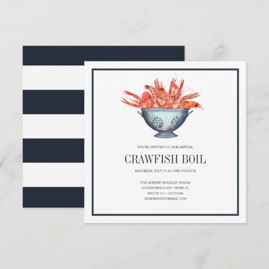 CRAWFISH BOIL Seafood Boil Party (Voorkant / Achterkant)