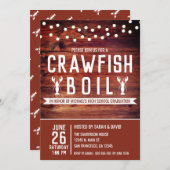 Crawfish Boil Seafood Graduy Party Kaart (Voorkant / Achterkant)