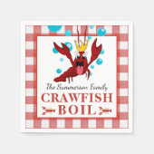 Crawfish Boil Seafood Summer Family Cookout Servet (Voorkant)