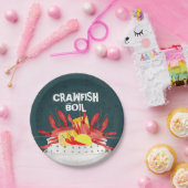 Crawfish Boil Seafood Summer Papieren Bordje (Feest)