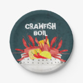 Crawfish Boil Seafood Summer Papieren Bordje (Voorkant)