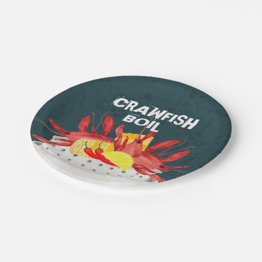 Crawfish Boil Seafood Summer Papieren Bordje (Gekanteld)