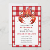 Crawfish Boil Seafood Summer Party Invision Kaart (Voorkant)