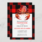 Crawfish Boil Seafood Summer Party Invision Kaart (Voorkant / Achterkant)