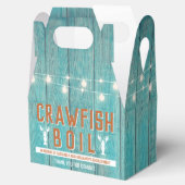 Crawfish Boil Special Event Blue Engagement Party Bedankdoosjes (Geopend)