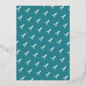 Crawfish Boil Special Event Blue Engagement Party Folie Uitnodiging (Achterkant)