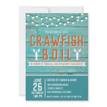 Crawfish Boil Special Event Blue Engagement Party