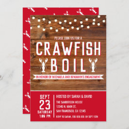Crawfish Boil Special Event Engagement Party Kaart