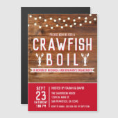 Crawfish Boil Special Event Engagement Party Magnetische Uitnodiging (Voorkant / Achterkant)