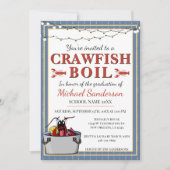 Crawfish Boil Special Event School Afstuderen Kaart (Voorkant)
