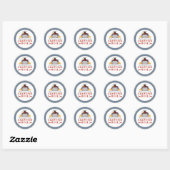 Crawfish Boil Summer Seafood Barbecue Party Ronde Sticker (Vel)
