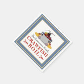 Crawfish Boil Summer Seafood Barbecue Party Servet (Hoek)