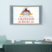 Crawfish Boil Summer Seafood Barbecue Party Spandoek (Beurs)