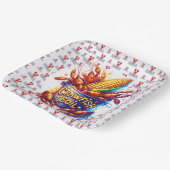 CRAWFISH BOIL THEMA PAPIEREN BORDJE (Gebogen)