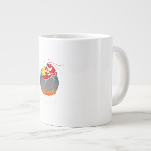 Crawfish Boil Tis The Season Crawdaddy Crayfish Fu Grote Koffiekop (Voorkant rechts)