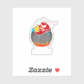 Crawfish Boil Tis The Season Crawdaddy Crayfish Fu Sticker (Vel)