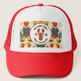 Crawfish Boil Trucker Hat – Cajun Seafood Party Pet