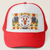 Crawfish Boil Trucker Hat – Cajun Seafood Party Trucker Pet (Voorkant)