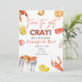 Crawfish Boil-uitnodiging Kaart (Staand voorkant)
