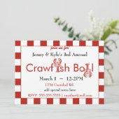 Crawfish Boil uitnodigingen (Staand voorkant)