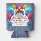 Crawfish Boil Verjaardag Zeevruchten Party Blikjeskoeler (Voorkant)