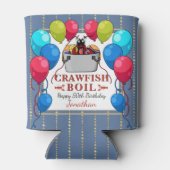 Crawfish Boil Verjaardag Zeevruchten Party Blikjeskoeler (Achterkant)