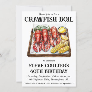 Crawfish Boil verjaardagsfeestje Kaart