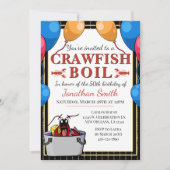 Crawfish Boil verjaardagsfeestje Kaart (Voorkant)