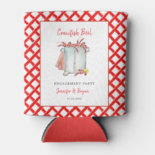 Crawfish Boil Verloving / bruiloft douchefeest Blikjeskoeler (Voorkant)
