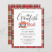 Crawfish Boil Verloving Seafood Party Invitation (Voorkant / Achterkant)