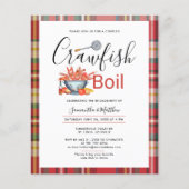 Crawfish Boil Verloving Seafood Party Invitation (Voorkant)