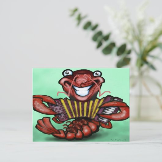 Crawfish Briefkaart (Staand voorkant)