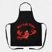 Crawfish Cartoon Design voegt tekst toe, Apron Schort (Voorkant)