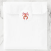 Crawfish Coquette Bow Crawfish Boil Lobster Cajun Ronde Sticker (Tas)
