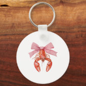 Crawfish Coquette Bow Crawfish Boil Lobster Cajun Sleutelhanger (Voorkant)
