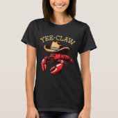 Crawfish Cowboy Yee Claw Crayfish Lobster Men Boys T-shirt (Voorkant)