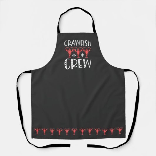 Crawfish Crew - Funny Crawfish Boil Apron Schort (Voorkant)